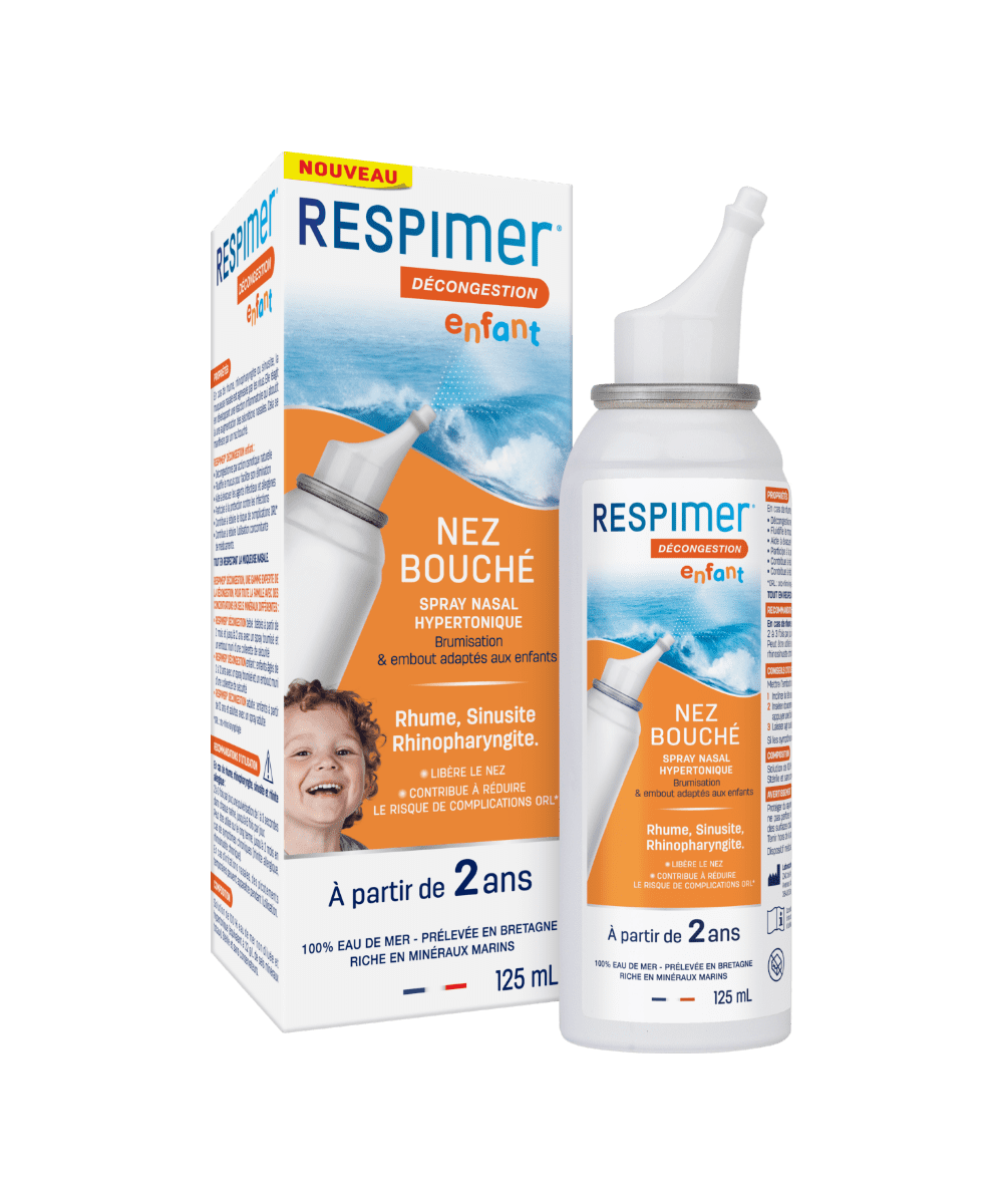 Spray Nez Bouché Bébé - Décongestionne - Respimer - 2x125 ml - Omega Pharma